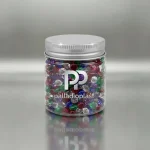 جار پلاستیکی 250 سی سی دهانه 70 شفاف با درب فلزی نقره‌ای، مناسب بسته‌بندی کرم، ژل، انواع عسل تک‌نفره و محصولات آرایشی و بهداشتی.