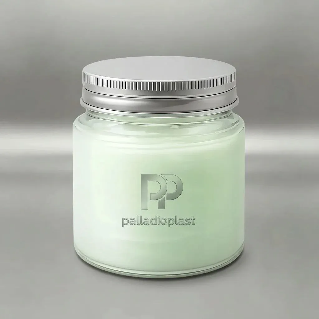 جار پلاستیکی 450 سی سی دهانه 70 با درب فلزی | پلادیو پلاست جار پلاستیکی 450 سی سی دهانه 70 شفاف با درب فلزی نقرهای، مناسب بستهبندی کرم، ژل، ماسک صورت و محصولات آرایشی بهداشتی