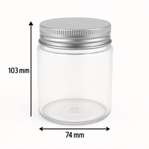 خرید با قیمت عمده جار پلاستیکی، پت 350 سیسی با درب فلزی نقره ای مناسب انواع مربا ها، کره ها، روغن ها . پالادیو پلاستیک مرجع تخصصی عرضه جار پت