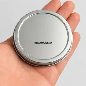 خرید درب جار پلاستیکی فلزی کانتینری با رنگ طلایی یا نقره ای