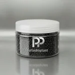 جار پلاستیکی 100 سی سی دهانه 70 شفاف با درب پ پ سفید، مناسب بسته‌بندی کرم، ژل، ادویه و محصولات کانتینری.