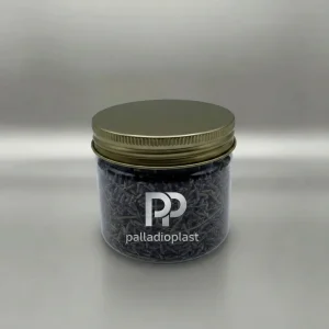 جار پلاستیکی 350 سی سی دهانه 88 1 جار پلاستیکی 350 سی سی دهانه 88 شفاف با درب فلزی طلایی مناسب بسته بندی گیاهان دارویی و دمنوش